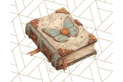 Cottagecore Butterfly and Book PNG Clipart Reading Elements Product Image 3