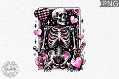 Valentine&#039;s Day Skeleton PNG - Valentine Clipart Sublimation Product Image 1