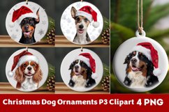 Breeds Of Christmas Dog Ornaments Clipart PNG Product Image 1