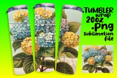 Vibrant Floral Fantasy 20oz Tumbler Wraps - Sublime Designs Product Image 1