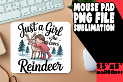 JOYFUL DESK MAT CREATIVE PNG, Just A Girl Product Image 1