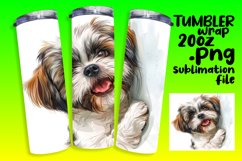 Amusing Peek-a-Boo Dog Charm Tumbler - 20oz Product Image 1