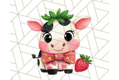 Strawberry Fruit PNG Clipart, Adorable Kawaii Characters Png Product Image 3
