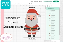 Cute Santa SVG cut file, Christmas SVG design Product Image 4