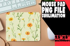 Watercolor Boho Blossom Mouse Pad Design PNG Product Image 1