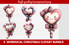 Whimsical Christmas Clipart | Cute Festive Holiday PNG Product Image 1