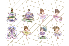 Ballerina Clipart PNG, Cute Ballet Girl Illustration Art Product Image 7