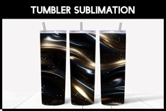 10 Black Gradient Abstract Glitter Tumbler Seamless Tumbler Product Image 4