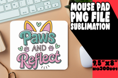 Joyful Mouse Mat Design Sublimation, Cat Quote Product Image 1