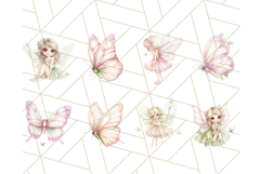 Whimsical Fairies and Butterflies PNG, Pastel Fantasy Art Product Image 5