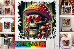 Cheerful PNG TSHIRT Magic, Skull Product Image 1