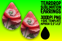 Creative Teardrop Design for Sublimation , 3D Flower Product Image 1