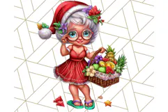 Summer Christmas Clipart PNG, Tropical Holiday Art Clip Art Product Image 3