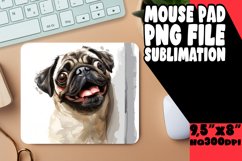 Amusing PeekaBoo Dog Charm Mousepad PNG Product Image 1