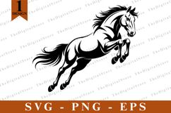 Horse SVG, Horse vector, Horse Silhouette, Cut files Product Image 1