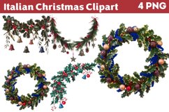 Italian Christmas Clipart PNG Product Image 1