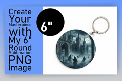 Trendy Circle Coaster PNG Design , Horror Halloween Product Image 1