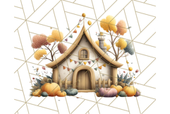 Cottagecore Halloween Clipart Cozy PNG, Autumn Fall Png Product Image 3