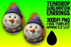 Elegant Teardrop Design for Crafting , Snowman Product Image 1