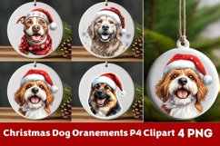 Breeds Of Christmas Dog Ornaments Clipart PNG Product Image 1