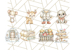 Cute Arctic Animal Clipart PNG, Cute Winter Animals Png Product Image 7