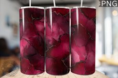 Burgundy Alcohol Ink Tumbler Wrap - High Quality 300 Dpi Product Image 1