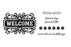 Welcome Sign Lasercut Product Image 2