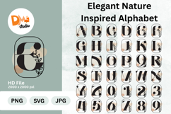 Elegant Nature Inspired Alphabet Monogram Product Image 1