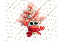 3D Under the Sea Christmas Clipart, Ocean Christmas PNG Product Image 3