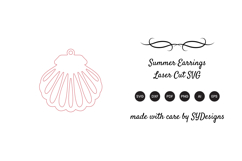 Summer Earrings Laser Cut SVG Product Image 2