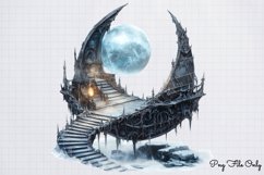 Gothic Spooky Winter Clipart PNG Product Image 1