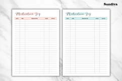 Medication Log Printable 2 | Medication Tracker Template Product Image 3