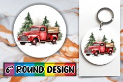 Seasonal Joy Round Christmas Ornament Art Product Image 1