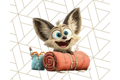 Cute Safari Animal Clipart with Jungle Accessories Png Product Image 3