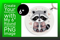 Vibrant Circle Design Car Coaster PNG , Valenines Animals Product Image 1