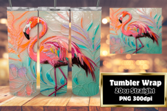 FASHIONABLE 20oz Tumbler Design , Flamingo Product Image 1