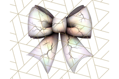 Muted Halloween Bow Clipart, Fall Ribbon PNG Autumn Hair Bow Product Image 3
