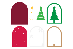 Christmas Layered Paper Cut SVG - 3D Holiday Papercraft Product Image 2