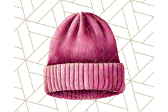 Watercolor Winter Hats and Scarves Clipart PNG Product Image 3