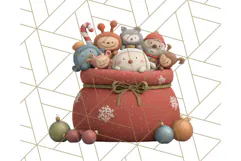 Santa Claus Clipart, North Pole Holiday PNG Graphics Product Image 3
