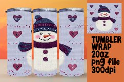 Unique Artwork for 20oz Tumbler , Snowman Product Image 1