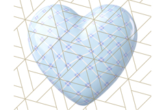 Pastel Puffy Patterned Hearts Clipart PNG, 3D Look Heart Png Product Image 3