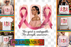 Vibrant TOTE BAG Gift PNG, Cancer Product Image 1