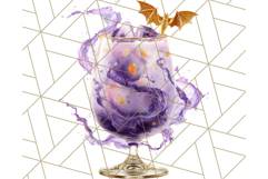 Halloween Drink Clipart PNG, Spooky Cute Beverage Art Product Image 3