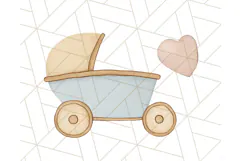 Watercolor Baby Dragon Clipart, Cute Nursery Fantasy PNG Product Image 5