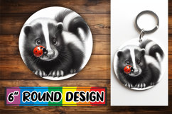 Luminous Round Designs Sublimation PNG, Cute Animals Product Image 1