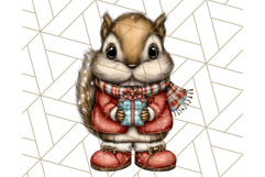 Christmas Animal Clipart, Festive Animals in Holiday Outfits Product Image 3