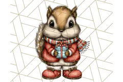 Christmas Animal Clipart, Festive Animals in Holiday Outfits Product Image 3