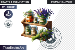 Medicinal Herbs clipart PNG, Apothecary Botanical Graphic Product Image 1