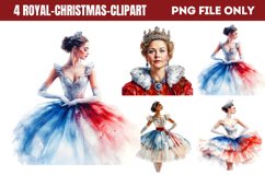 Royal Christmas Clipart Sublimation PNG Product Image 1